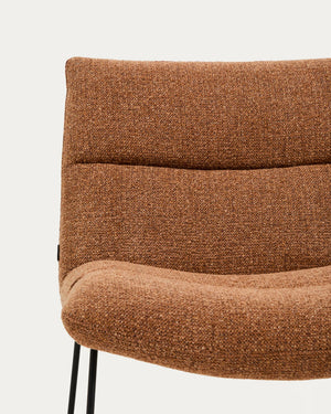 Kave Home Asen fauteuil chenille Terracotta