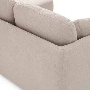 Kave Home Laira 3-zits bank met chaise longue rechts chenille Beige