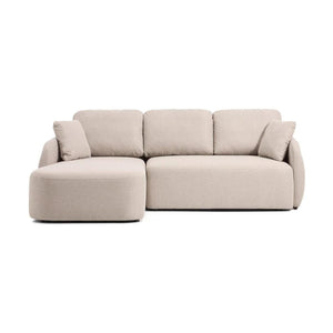 Kave Home Laira 3-zits bank met chaise longue links chenille Beige