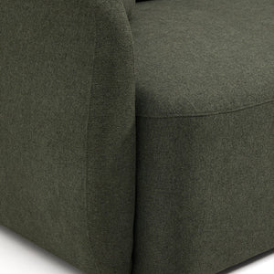 Kave Home Laira 3-zits bank chenille Groen