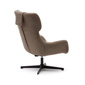 Kave Home Zalina fauteuil chenille Lichtbruin