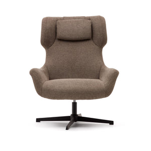 Kave Home Zalina fauteuil chenille Lichtbruin