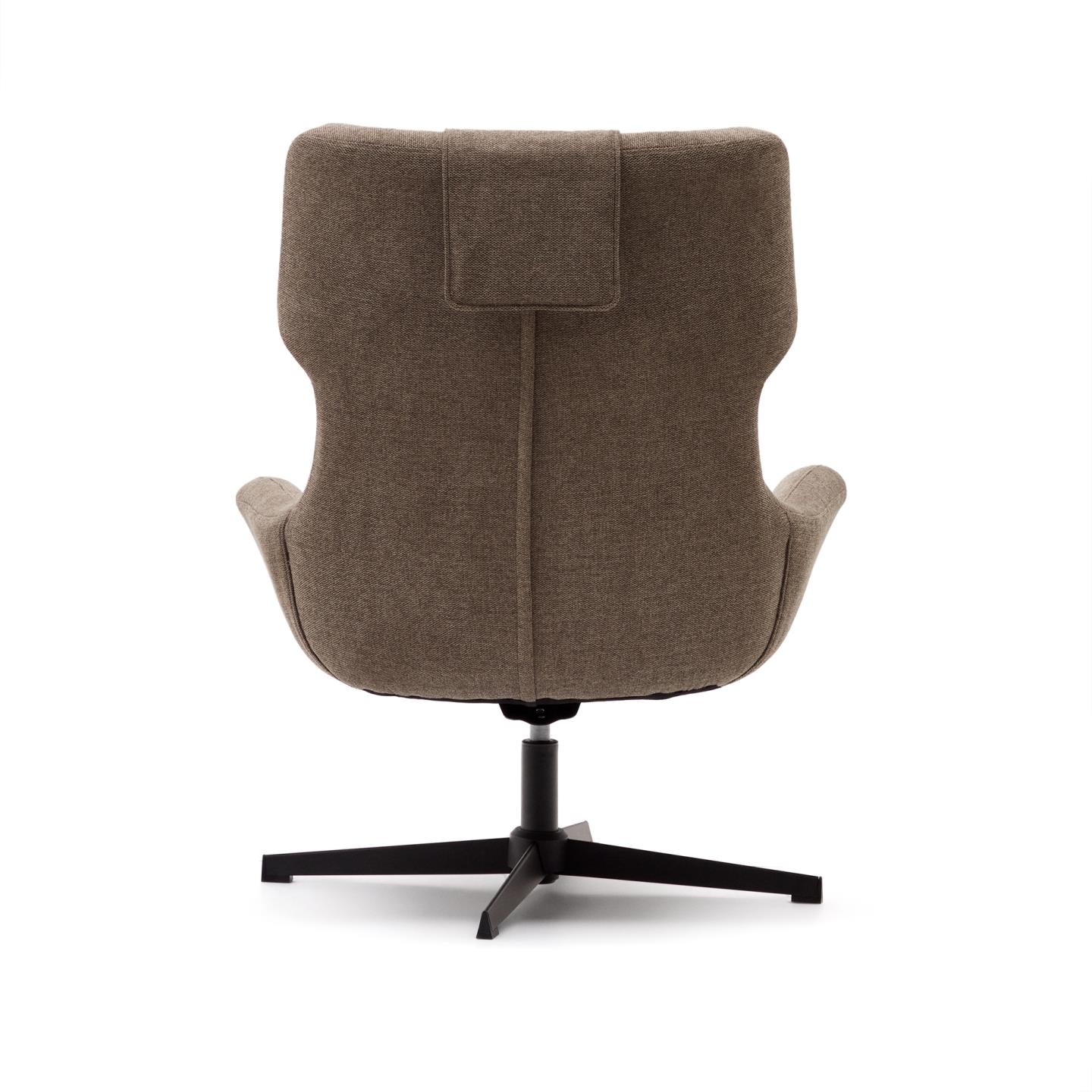 Kave Home Zalina fauteuil chenille Lichtbruin