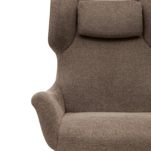 Kave Home Zalina fauteuil chenille Lichtbruin