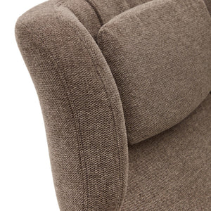 Kave Home Zalina fauteuil chenille Lichtbruin
