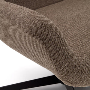 Kave Home Zalina fauteuil chenille Lichtbruin