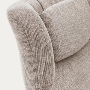 Kave Home Zalina fauteuil chenille Beige