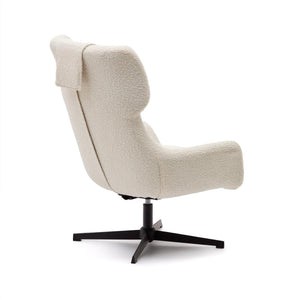 Kave Home Zalina fauteuil bouclé Wit