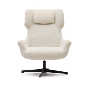 Kave Home Zalina fauteuil bouclé Wit