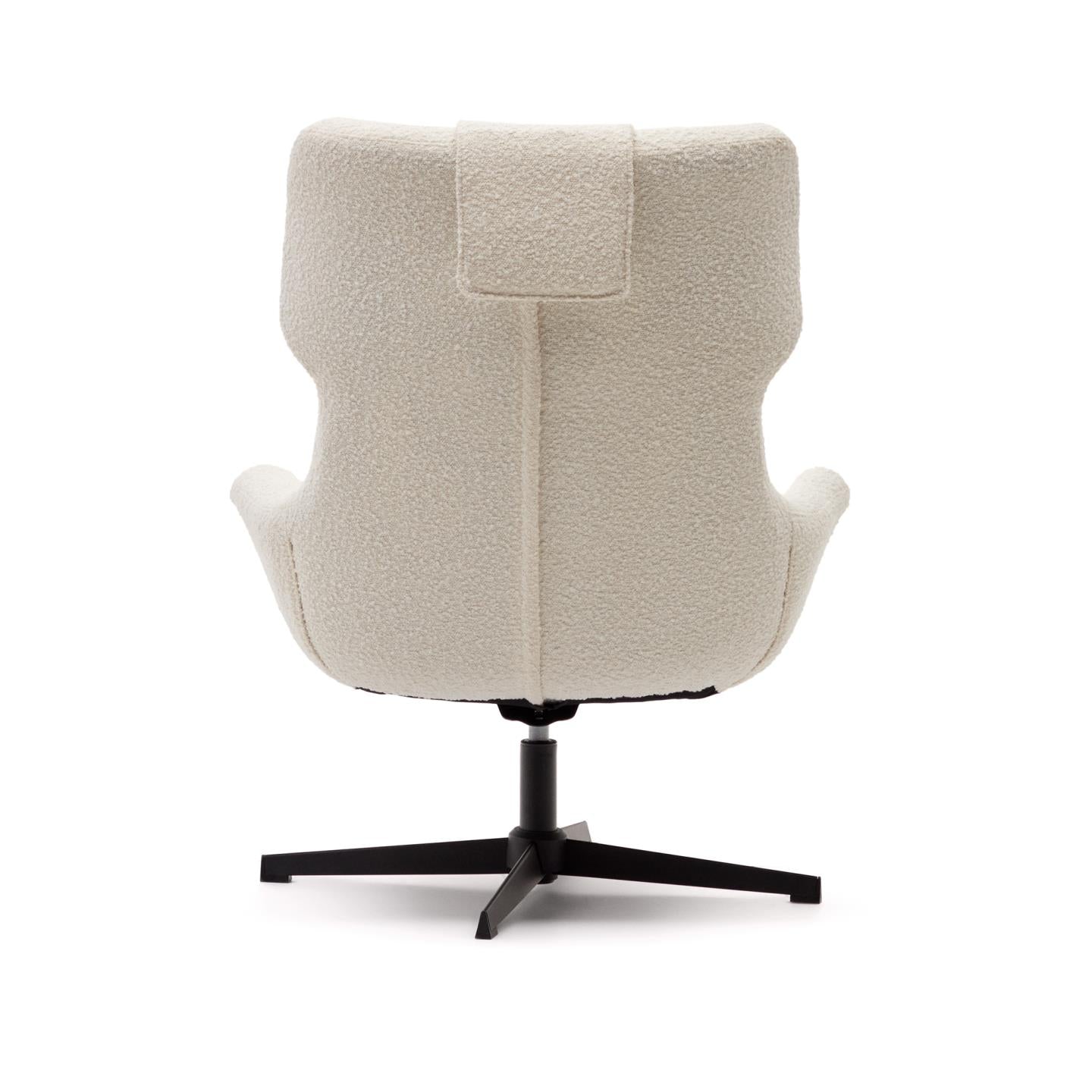 Kave Home Zalina fauteuil bouclé Wit