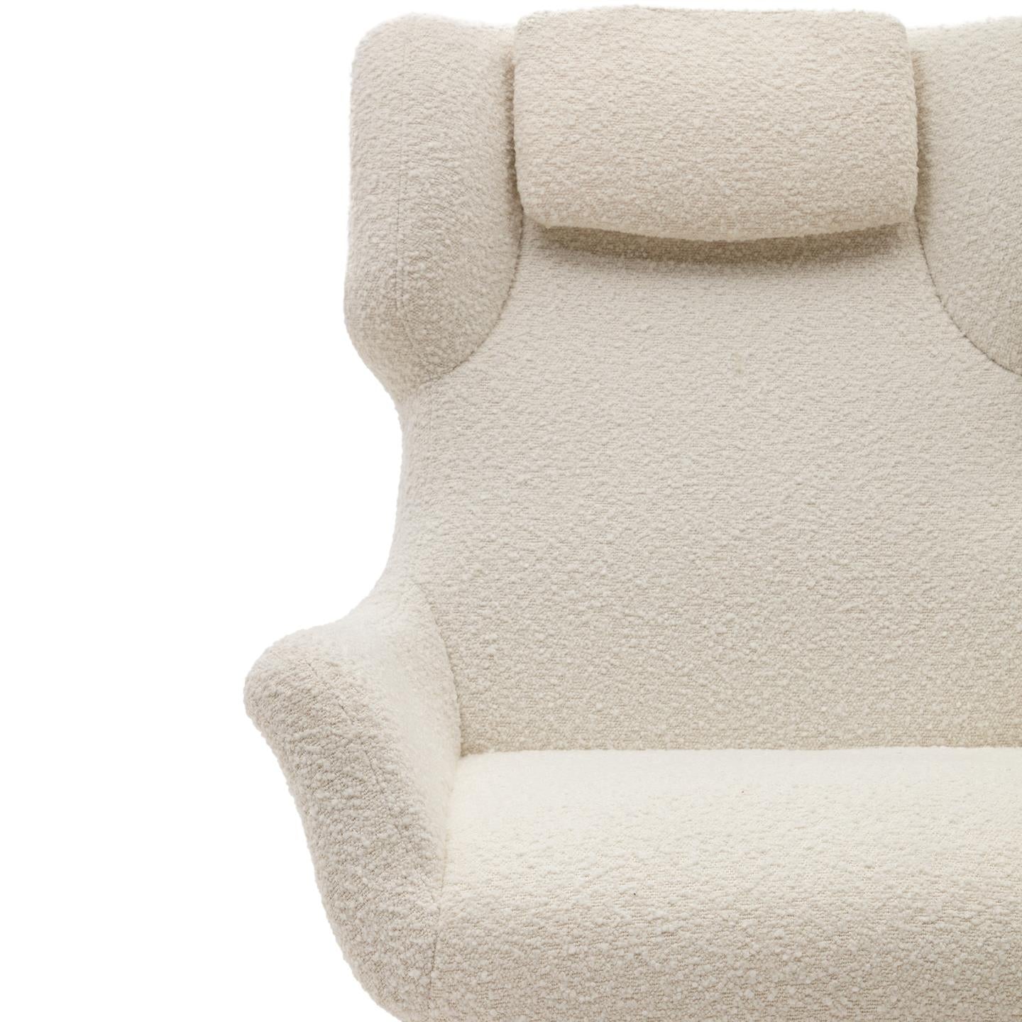 Kave Home Zalina fauteuil bouclé Wit