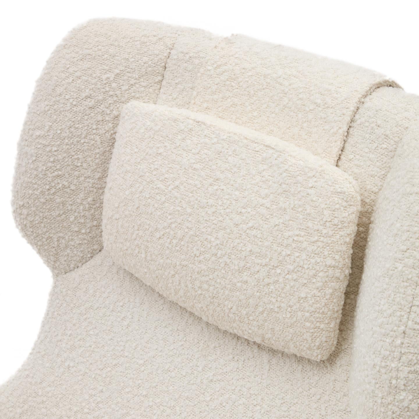 Kave Home Zalina fauteuil bouclé Wit