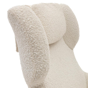 Kave Home Zalina fauteuil bouclé Wit