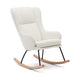 Kave Home Maustin schommelstoel bouclé Wit