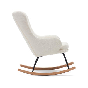Kave Home Maustin schommelstoel bouclé Wit