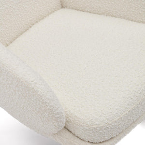 Kave Home Maustin schommelstoel bouclé Wit