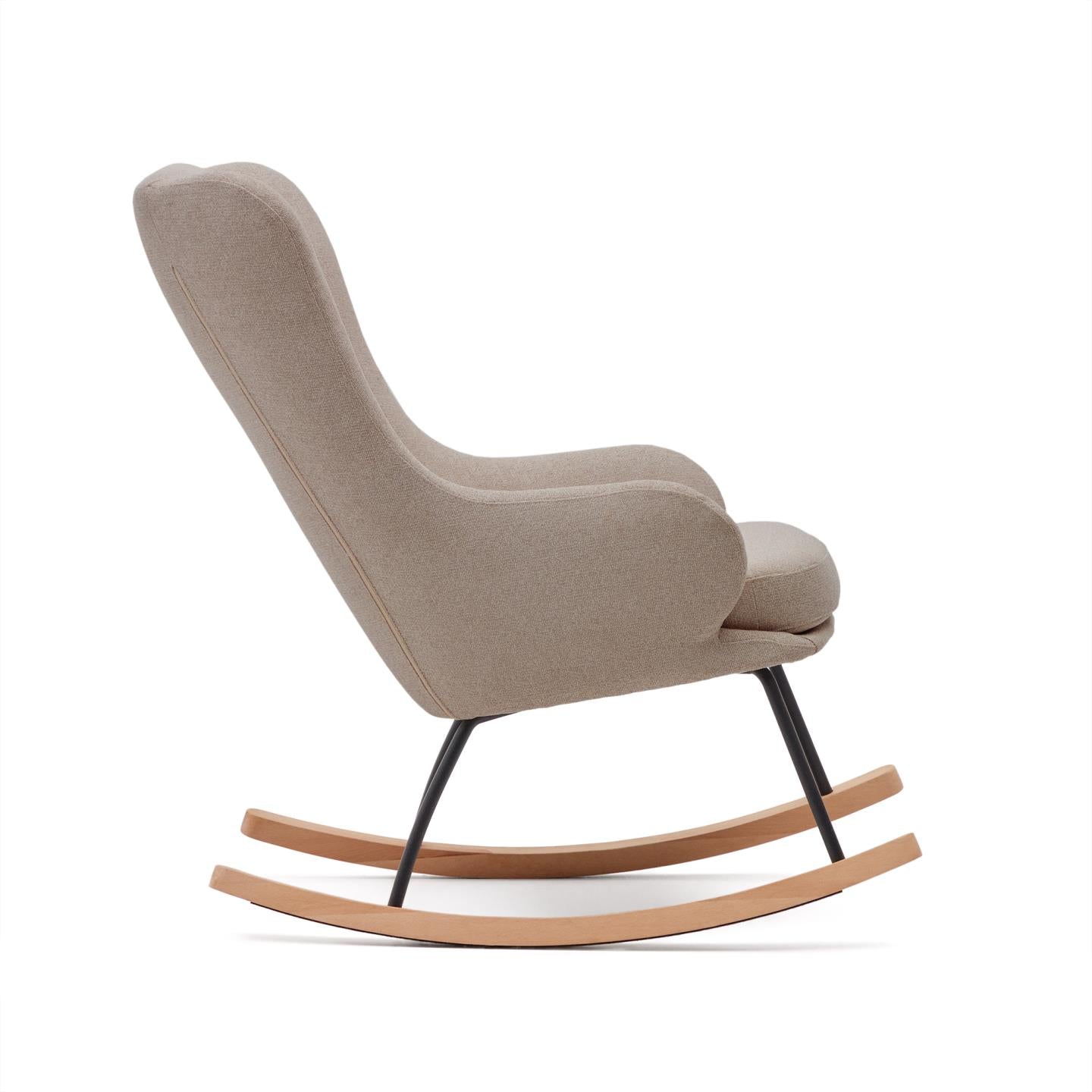 Kave Home Maustin schommelstoel chenille Beige