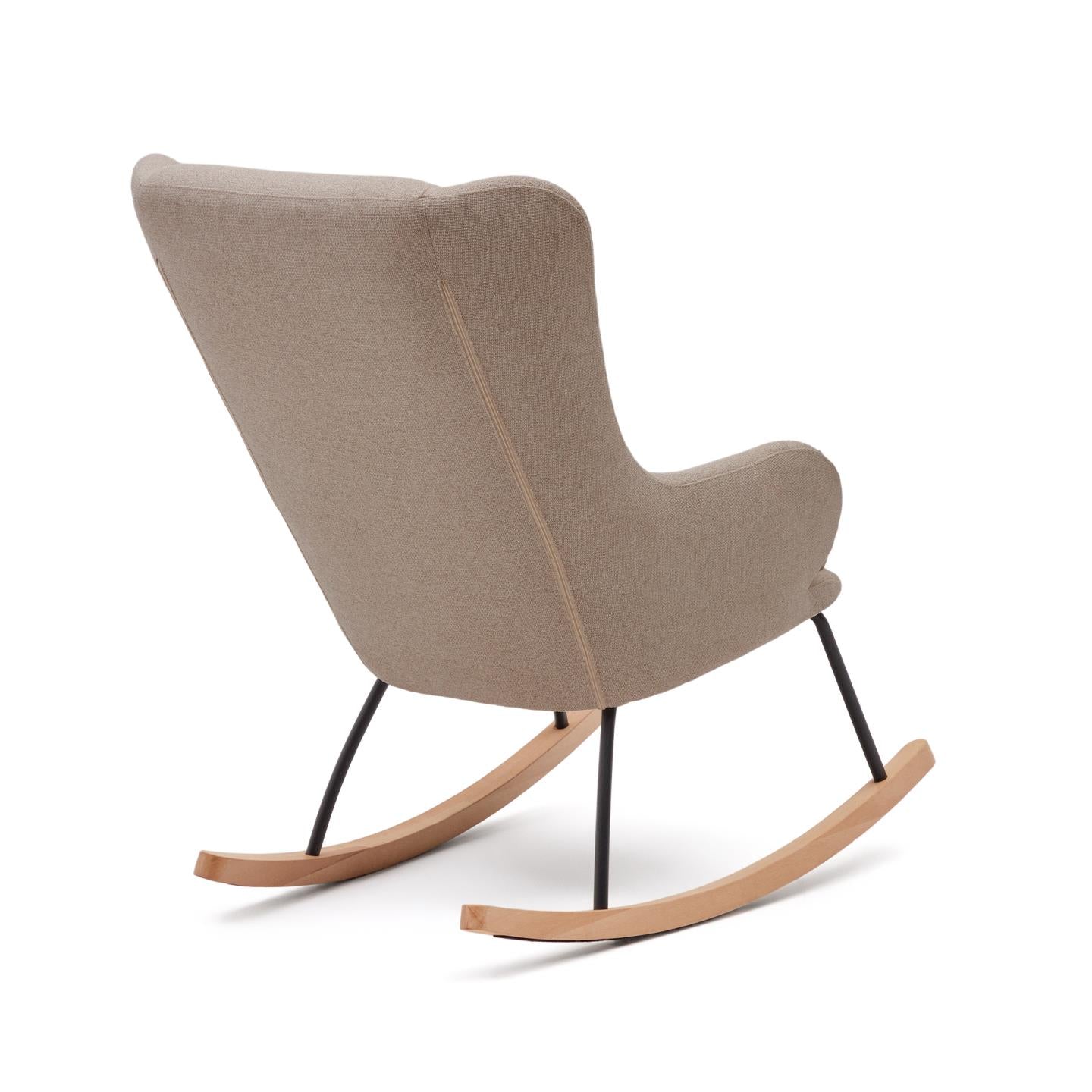 Kave Home Maustin schommelstoel chenille Beige