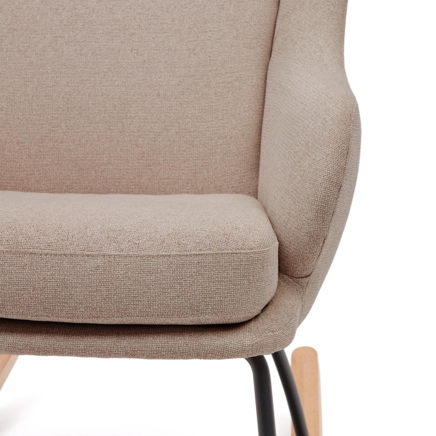 Kave Home Maustin schommelstoel chenille Beige