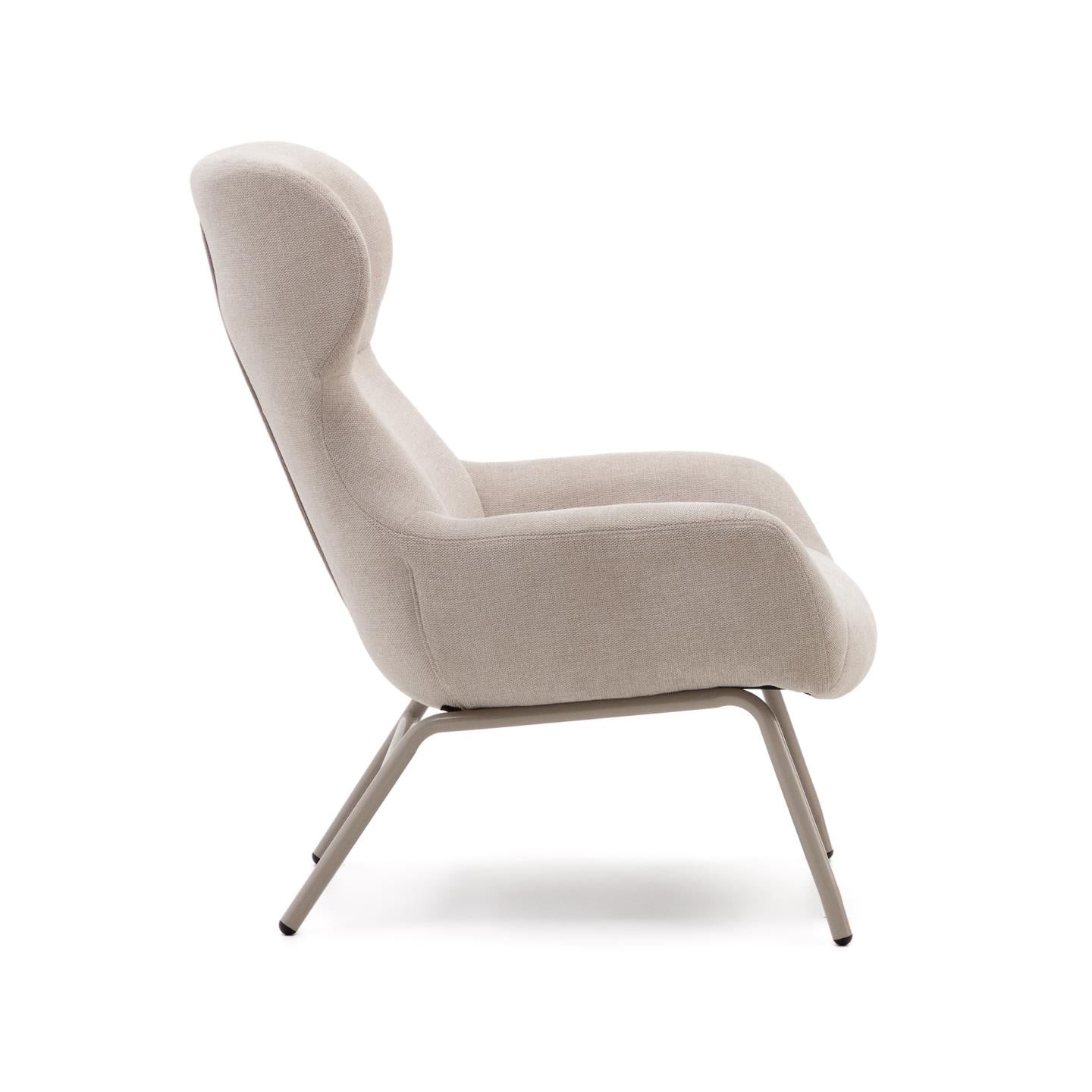 Kave Home Belina fauteuil chenille Beige