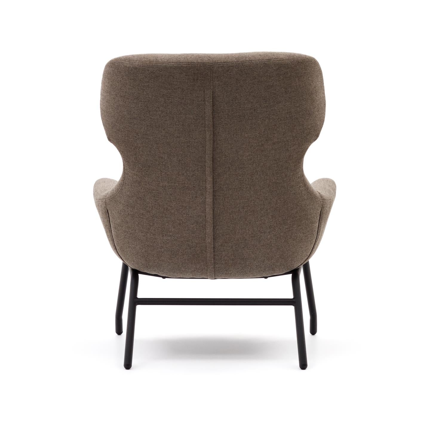 Kave Home Belina fauteuil chenille Lichtbruin