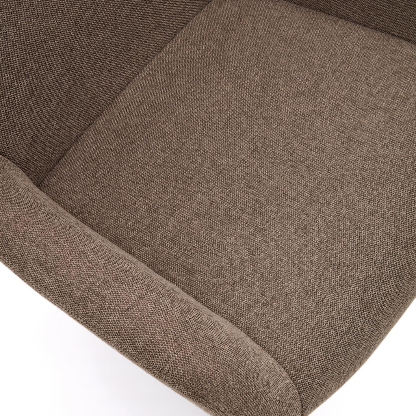 Kave Home Belina fauteuil chenille Lichtbruin