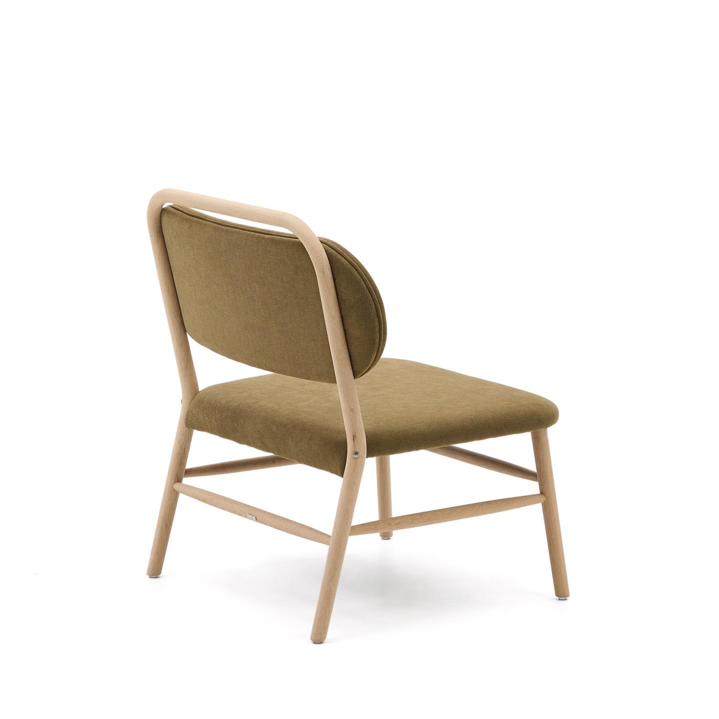 Kave Home Helda fauteuil chenille Groen