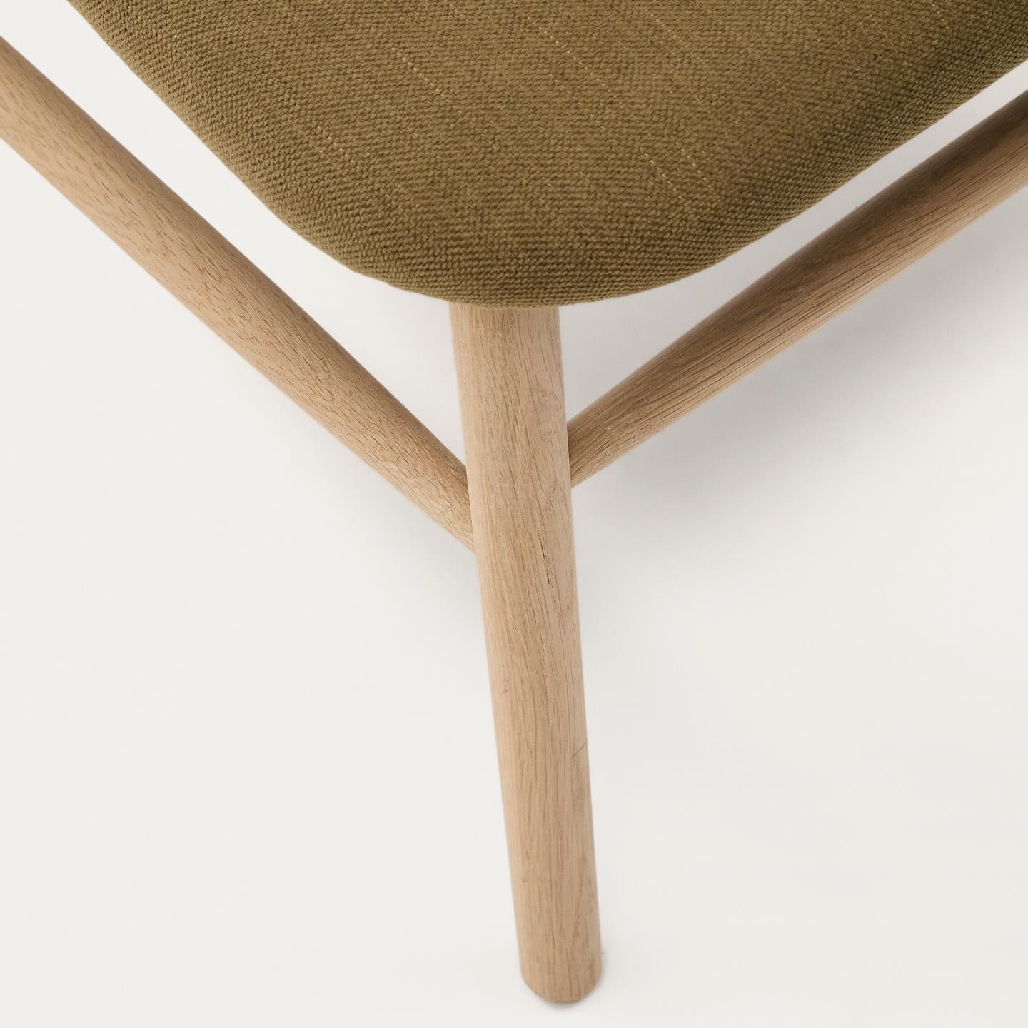 Kave Home Helda fauteuil chenille Groen