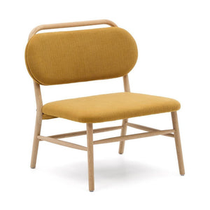 Kave Home Helda fauteuil chenille Mosterd