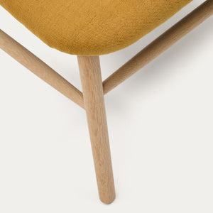 Kave Home Helda fauteuil chenille Mosterd