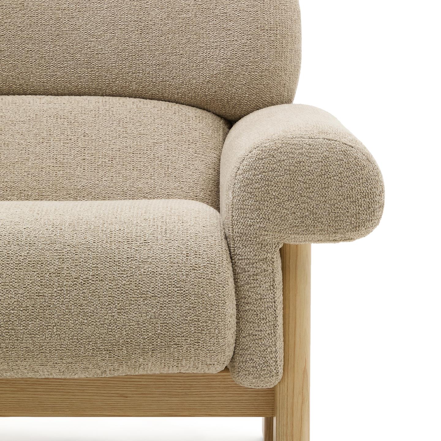Kave Home Nema fauteuil chenille Beige
