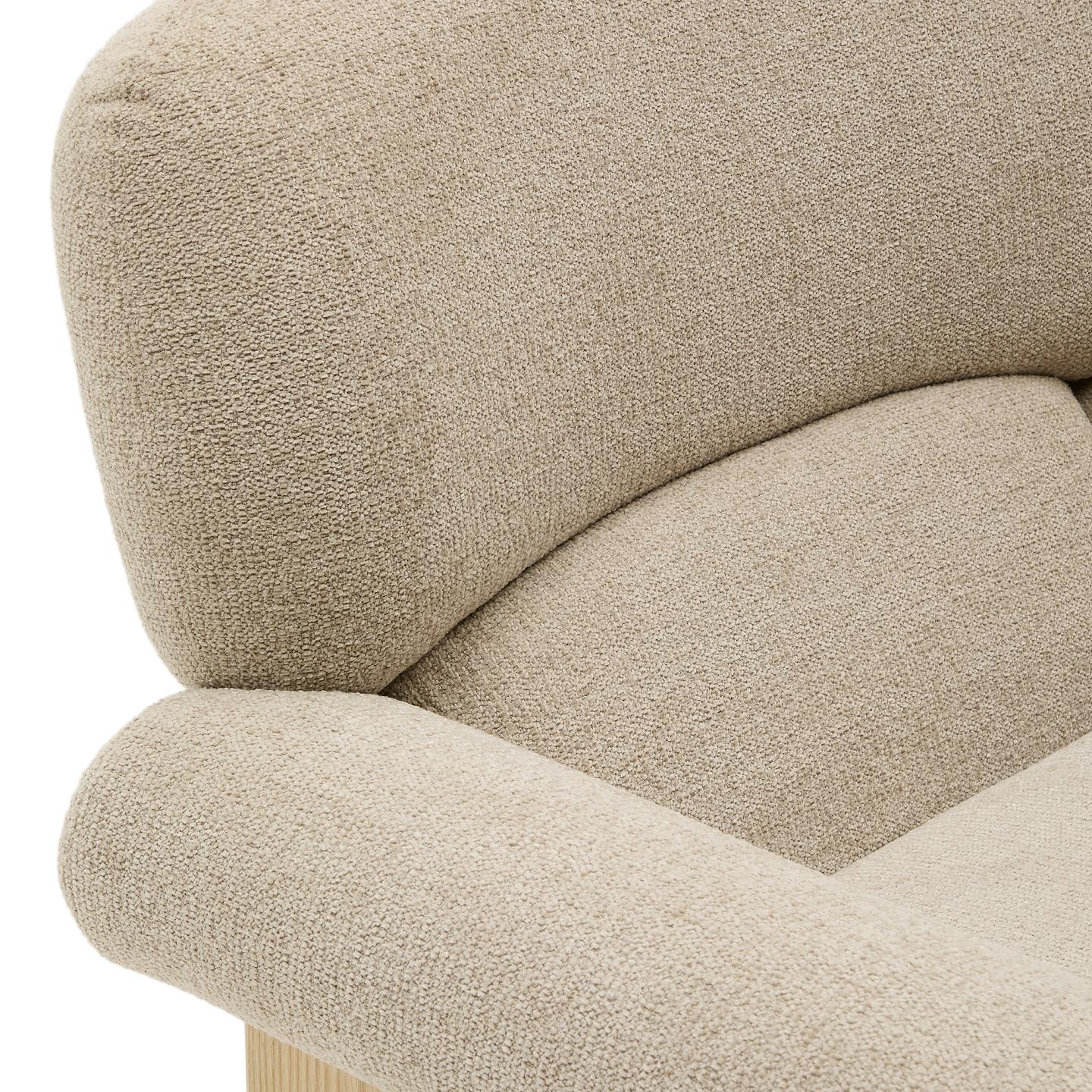 Kave Home Nema fauteuil chenille Beige