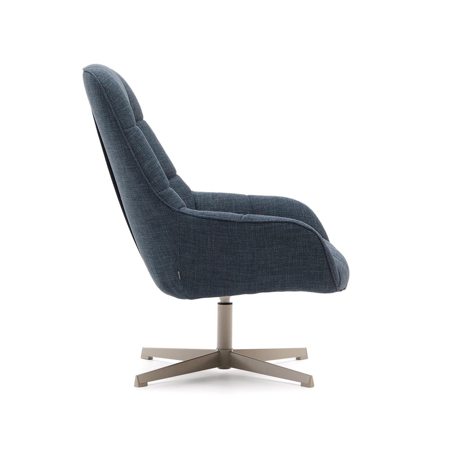 Kave Home Jaspe fauteuil Blauw
