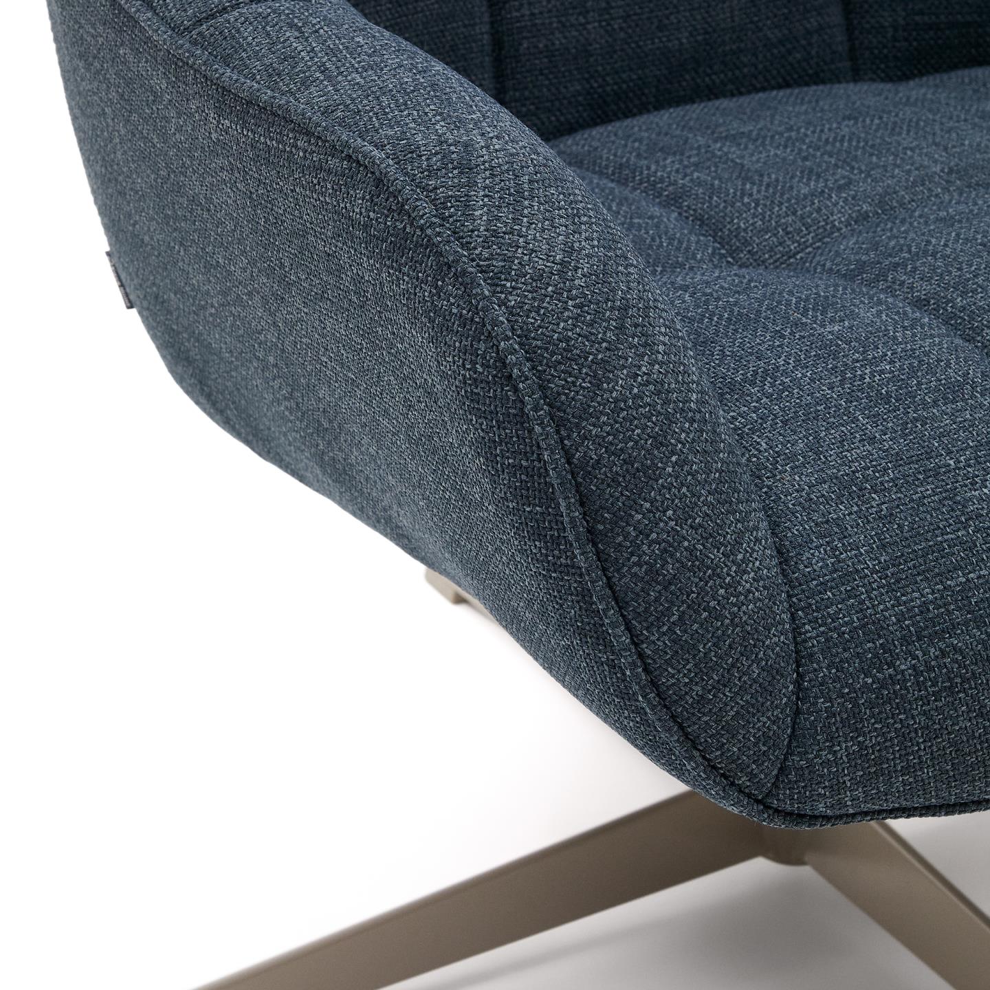 Kave Home Jaspe fauteuil Blauw