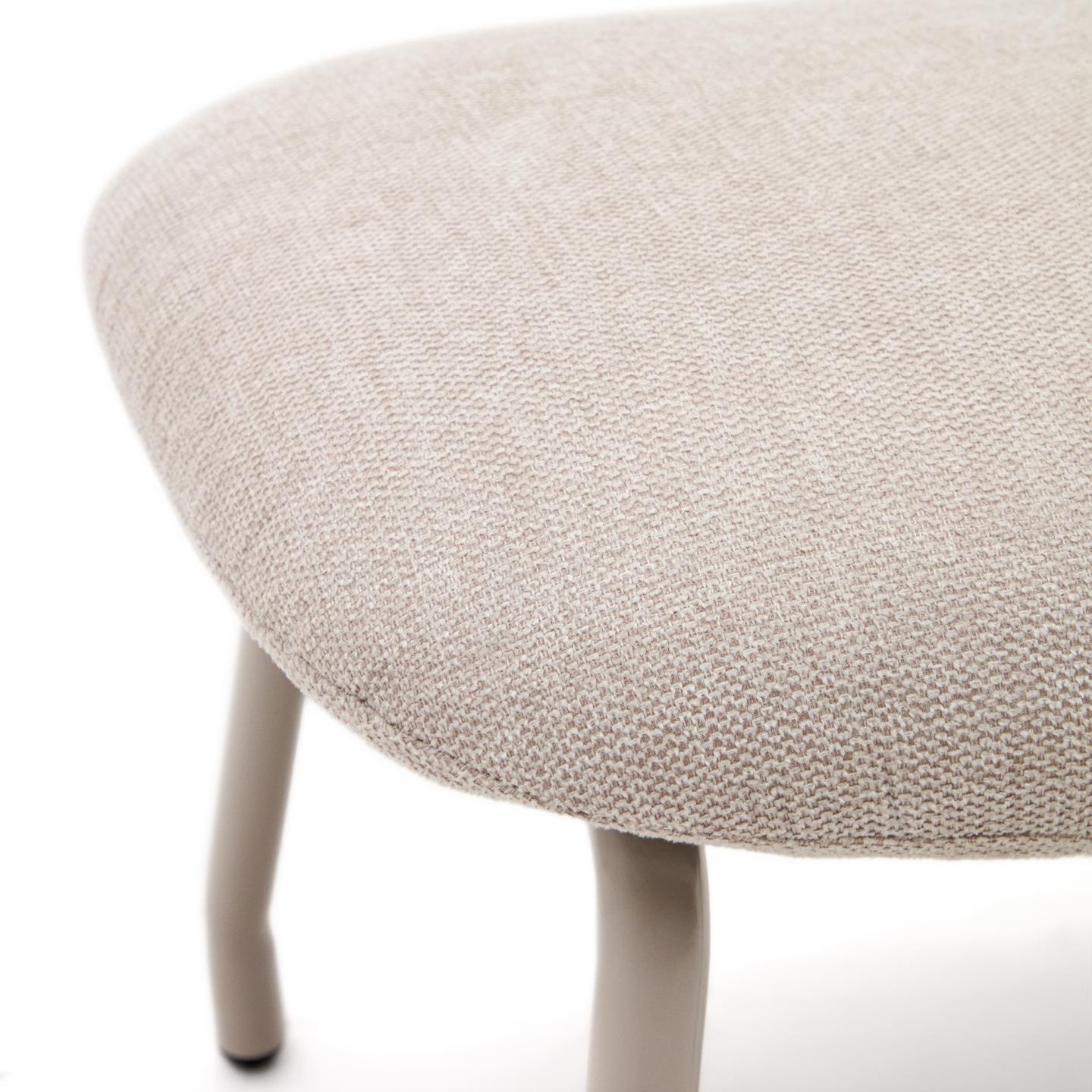 Kave Home Belina hocker chenille Beige