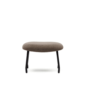 Kave Home Belina hocker chenille Lichtbruin