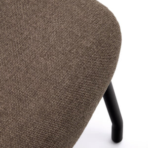 Kave Home Belina hocker chenille Lichtbruin