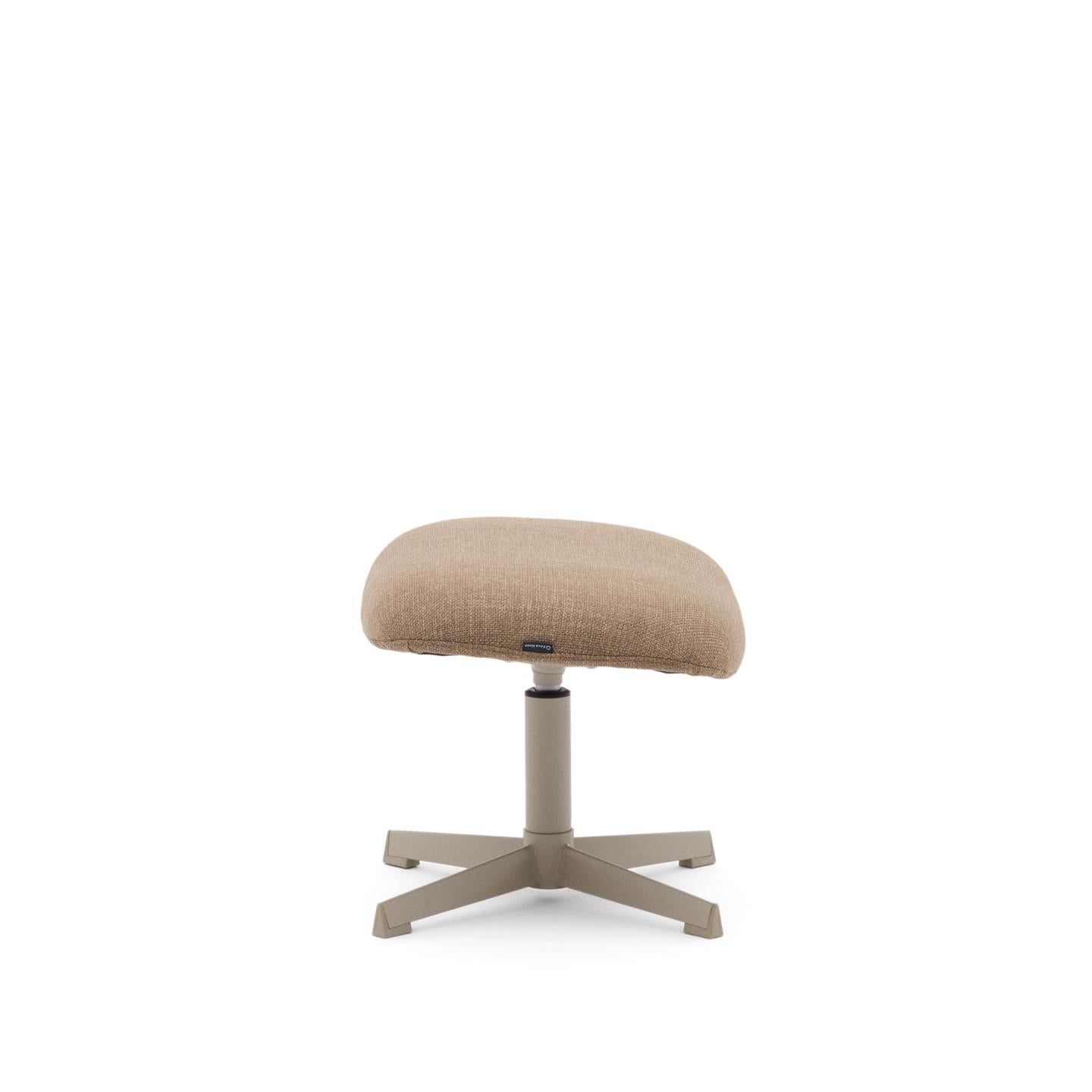 Kave Home Jaspe hocker Lichtbruin