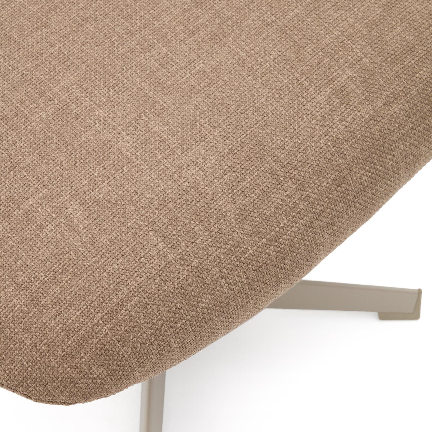 Kave Home Jaspe hocker Lichtbruin