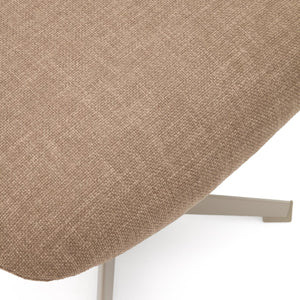 Kave Home Jaspe hocker Lichtbruin