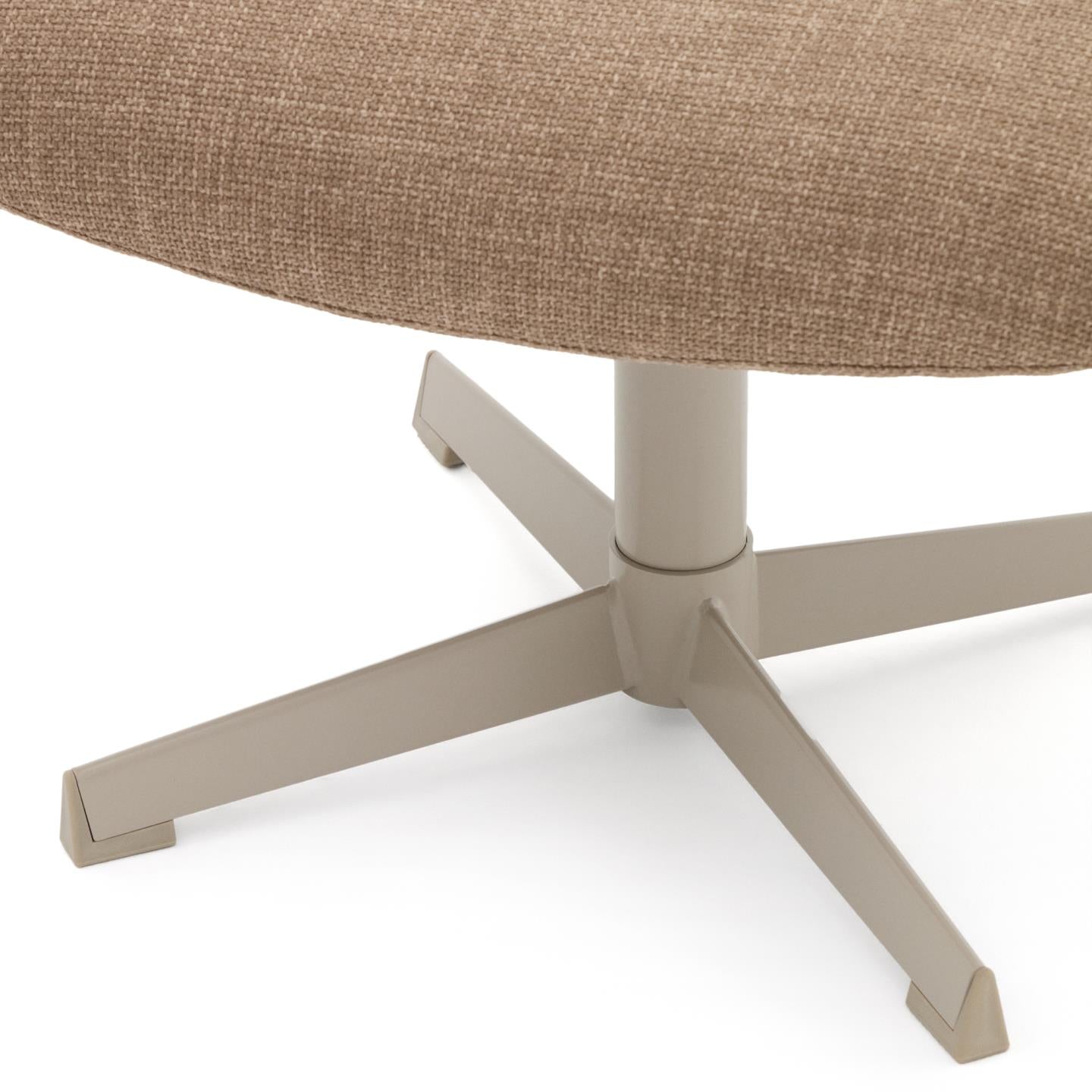 Kave Home Jaspe hocker Lichtbruin
