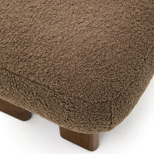 Kave Home Nema poef bouclé Bruin