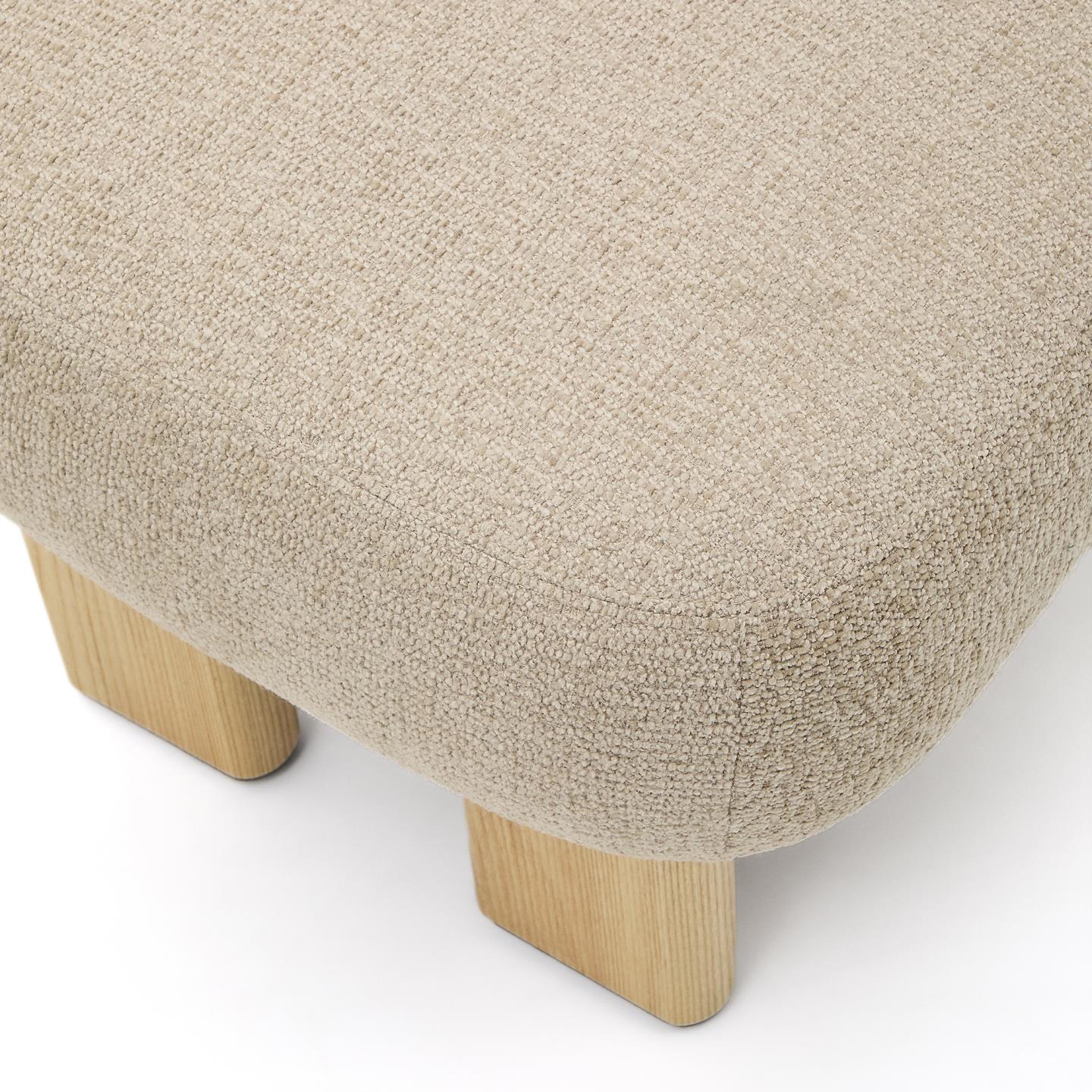 Kave Home Nema poef chenille Beige