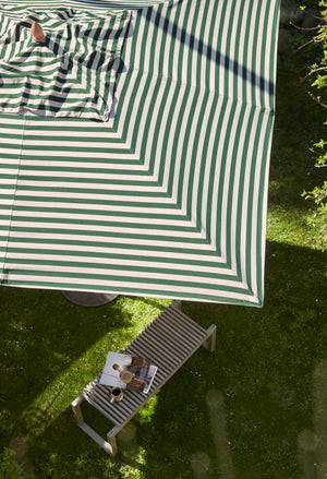 Fritz Hansen Messina parasol 300x300 cm Light Apricot/Darkgreen