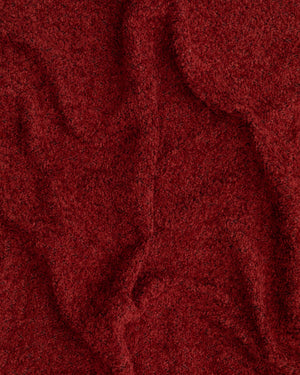 Kave Home Club fauteuil bouclé Bordeaux