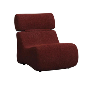 Kave Home Club fauteuil bouclé Bordeaux