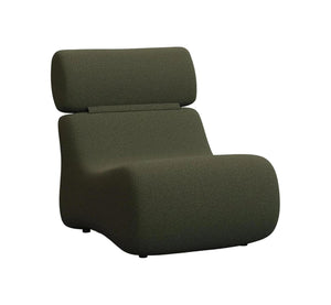 Kave Home Club fauteuil bouclé Donkergroen