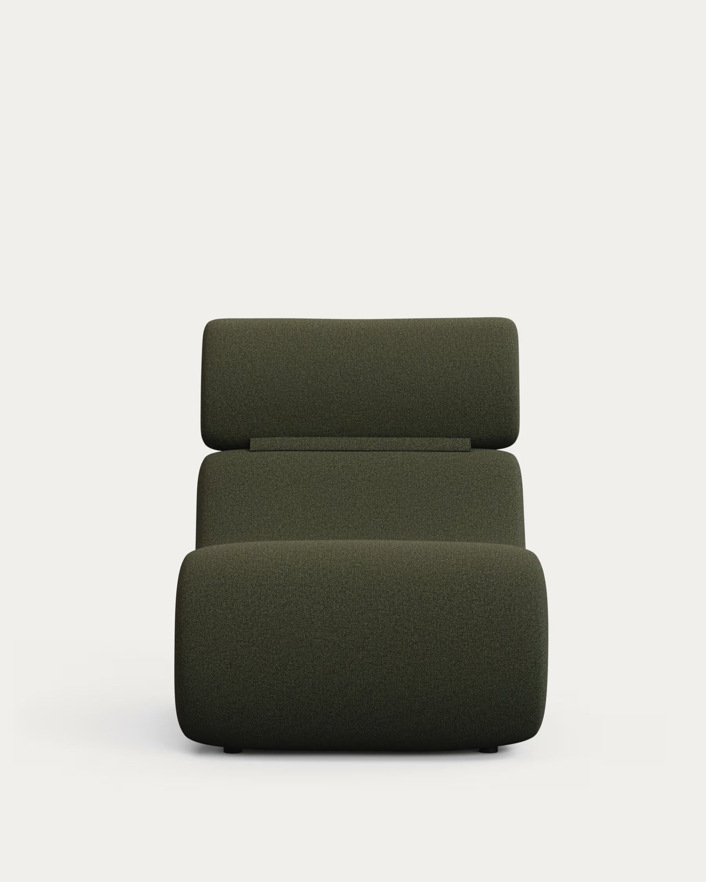 Kave Home Club fauteuil bouclé Donkergroen