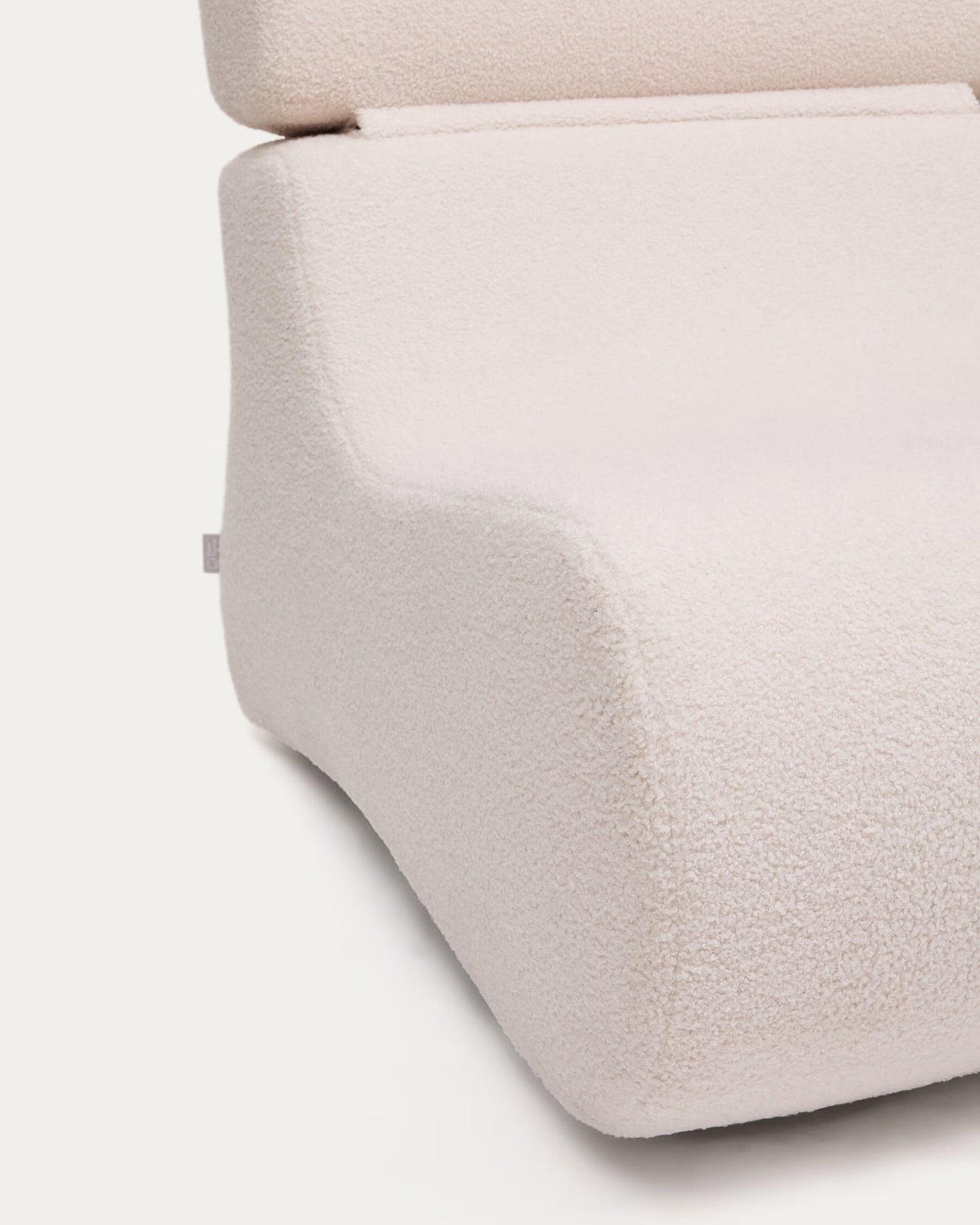 Kave Home Club fauteuil bouclé Ecru