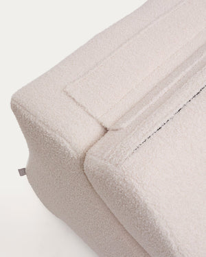 Kave Home Club fauteuil bouclé Ecru